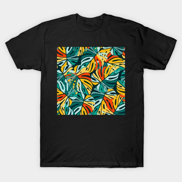 Floral Pattern T-Shirt by taoistviking